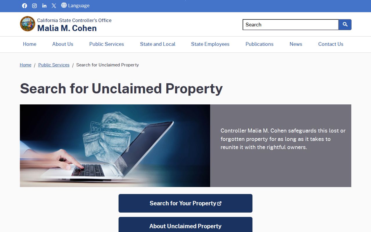Pasadena people search with California unclaimed property records